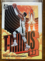 Giannis Antetokounmpo 2021 2022 Donruss Optic T-Minus Series Mint Card #3