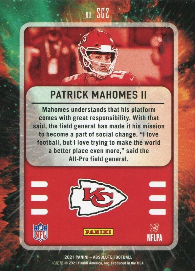 Patrick Mahomes II 2020 Panini Select Series Mint Card #130