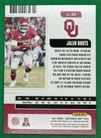 Jalen Hurts 2021 Panini Contenders Draft Picks Season Ticket Series Mint 2nd Year Card #26