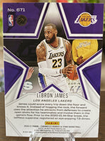 LeBron James 2020 2021 Panini Chronicles Rookies & Stars RED Series Mint Card #671