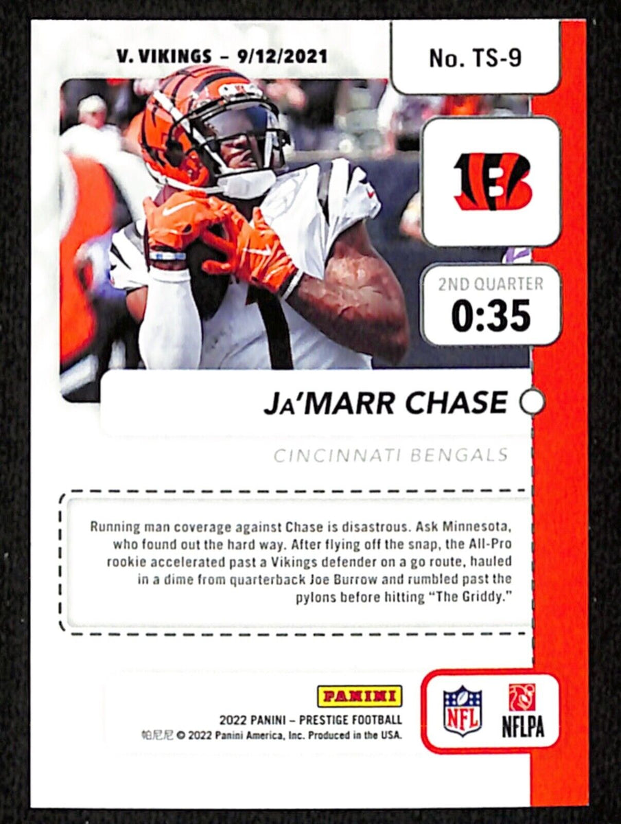 : Ja'Marr Chase 2021 Pro Set Leaf XRC Short Printed Mint