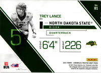 Trey Lance 2021 Panini Chronicles Prestige Draft Picks Series Mint ROOKIE Card #81