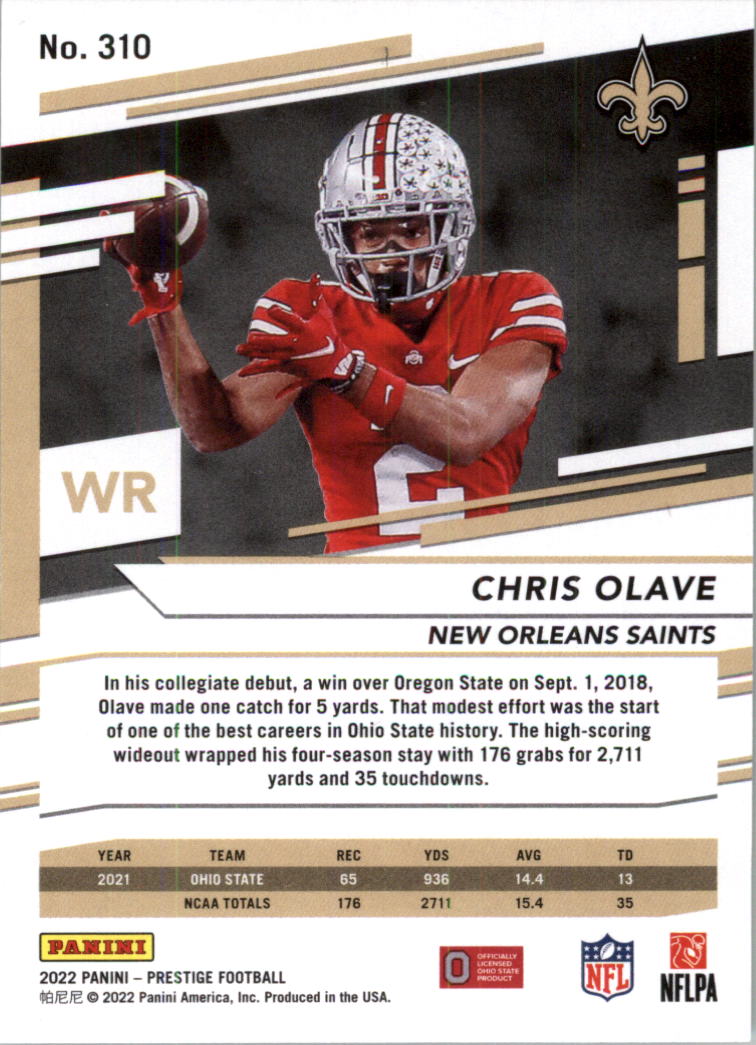 New Orleans Saints: Chris Olave 2022 Mini Cardstock Cutout - Officiall –  Fathead