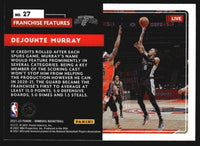Dejounte Murray 2021 2022 Panini Donruss Franchise Features Series Mint Card #27