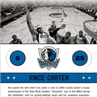 Vince Carter 2013 2014 Panini Hoops Above the Rim Series Mint Card #25