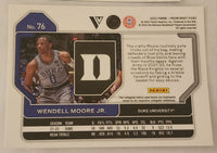 Wendell Moore Jr 2022 2023 Panini Prizm Draft Picks Variation Series Mint Rookie Card #76