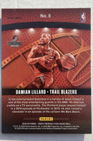 Damian Lillard 2019 2020 Hoops Premium Stock Lights Camera Action Series Mint Card #8