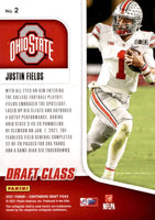 Justin Fields 2021 Panini Contenders Draft Draft Class Purple Mint Rookie Card #2