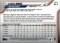 Aaron Judge 2020 Topps Limited Edition Card #AL-2 Found Exclusively in the All-Star Team Set