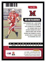 Ben Roethlisberger 2021 Panini Contenders Draft Picks Season Ticket Series Mint Card #12