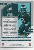Jalen Hurts 2021 Panini Absolute Series Mint 2nd Year Card #76