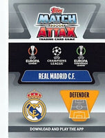 Raphael Varane 2021 2022 Topps Match Attax Limited Edition Gold Series Mint Card #LE25