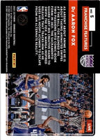 De'Aaron Fox 2021 2022 Panini Donruss Franchise Features Series Mint Card #5