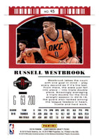 Russell Westbrook 2019 2020 Panini Contenders Draft Picks Variation Series Mint Card #45