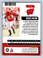 Russell Wilson 2021 Panini Contenders Draft Season Ticket Series Mint Card #3
