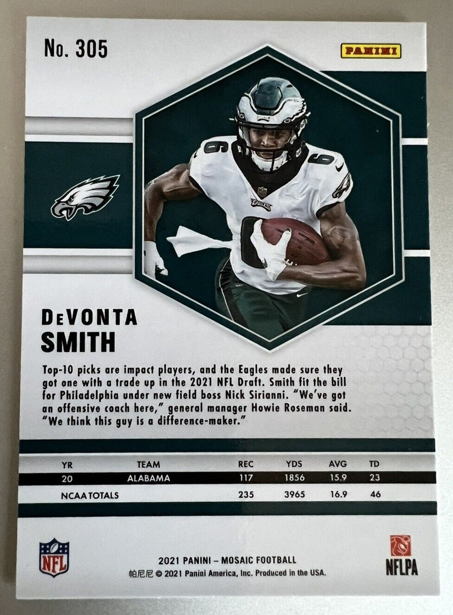  Devonta Smith 2021 Pro Set Leaf XRC Short Printed Mint