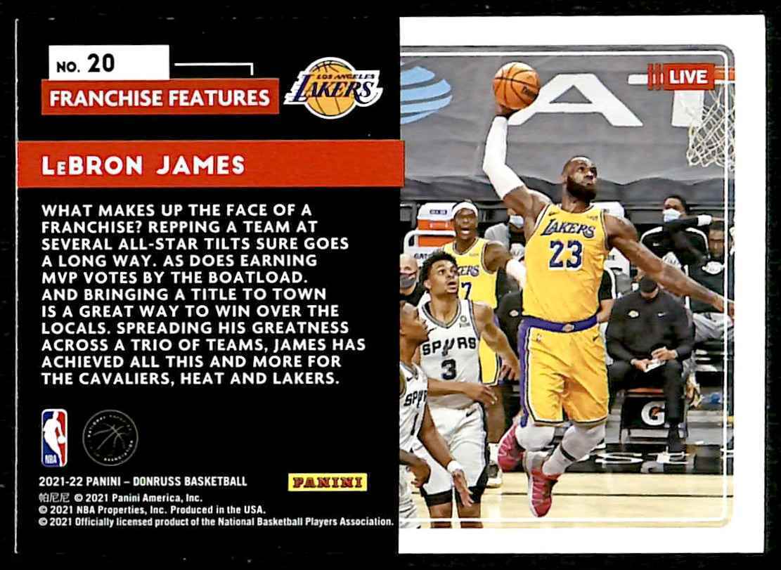 LeBron James 2022 2023 Hoops Series Mint Card #170