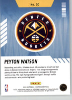 Peyton Watson 2022 2023 Panini Hoops Arriving Now Series Mint Rookie Card #30
