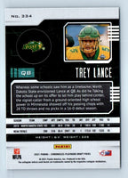Trey Lance 2021 Panini Chronicles Playbook Draft Picks Series Mint ROOKIE Card #334