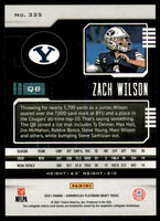 Zach Wilson 2021 Panini Chronicles Playbook Draft Picks Series Mint ROOKIE Card #335