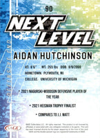 Aidan Hutchinson 2022 Sage High Series Next Level Series Mint Rookie Card #90