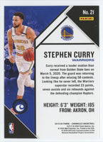 Stephen Curry 2019 2020 Panini Chronicles "Making A Splash" Series Mint Card #21