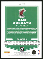 Bam Adebayo 2021 2022 Panini Donruss Green and Yellow Laser Series Mint Card #154