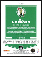 Al Horford 2021 2022 Panini Donruss Green and Yellow Laser Series Mint Card #52