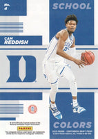 Cam Reddish 2019 2020 Panini Contenders Draft Picks Basketball School Colors Series Mint Card #4