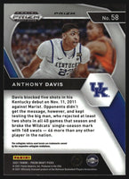 Anthony Davis 2021 2022 Panini Prizm Draft Picks Green Series Mint Card #58