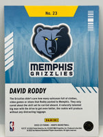 David Roddy 2022 2023 Panini Hoops Arriving Now Series Mint Rookie Card #23