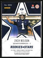 Zach Wilson 2021 Panini Chronicles Draft Picks Rookies and Stars Series Mint ROOKIE Card #304