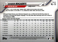 Xander Bogaerts 2020 Topps Limited Edition Card #AL-13 Found Exclusively in the All-Star Team Set