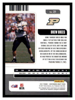 Drew Brees 2021 Panini Contenders Draft Season Ticket Series Mint Card #21