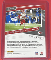 Patrick Mahomes II 2020 Panini Prestige Highlight Reel Xtra Points Series Mint Card #HR-PM BLUE Parallel Version