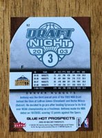 Carmelo Anthony 2008 2009 Fleer Hot Prospects Draft Night Blue Series Mint Card #92