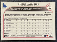 Andre Jackson 2022 Topps Chrome Pink Refractor Series Mint Rookie Card #121