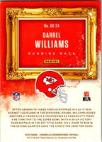 Darrel Williams 2020 Panini Chronicles Gridiron Kings Series Mint Rookie Card #GK-24