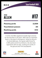 Josh Allen 2020 Score In the Zone Series Mint Card #IZ-JA