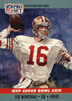 1990 Pro Set Football Super Bowl MVP's Insert Set with HOFers Starr, Montana, Bradshaw PLUS