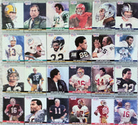 1990 Pro Set Football Super Bowl MVP's Insert Set with HOFers Starr, Montana, Bradshaw PLUS