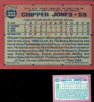 1991 Topps Baseball Micro Factory Sealed Complete Mint Set with Chipper Jones Rookie