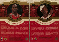 Michael Jordan 1996 1997 Upper Deck A Cut Above 10 (3.5"x5") Card Set