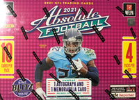 2021 Panini ABSOLUTE Series Football MEGA Box with 1 Autographed and 1 Memorabilia Card