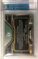 Larry Bird 2008 2009 Upper Deck UD Black HOF Nameplate Letter Patch Autographed Card. VERY RARE! ONLY 4 MADE!!