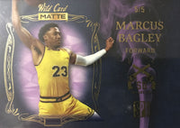 Marcus Bagley 2021 Wild Card Matte Smoking Gun Mint Rookie Card #SGN-8 Only 5 made