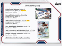 LIMITED STOCK LEFT!!! 2021 Topps BOWMAN CHROME Baseball HTA CHOICE Series Box with 3 Autographed Cards