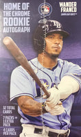 2022 Topps CHROME Baseball Series Blaster Box of Packs with Retail EXCLUSIVE Sepia and Pink Refractor Parallels in Each Box Try For Cal Raleigh Rookie Card