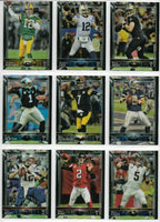 2015 Topps CHROME Football Series Complete Mint Set with Stars and Rookies Stefon Diggs, Jameis Winston and Tom Brady Plus