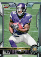 2015 Topps CHROME Football Series Complete Mint Set with Stars and Rookies Stefon Diggs, Jameis Winston and Tom Brady Plus